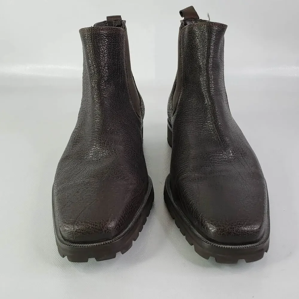 Donald Pliner Men’s Dress Boots Size 11 M Brown Leather Going Out Business Party